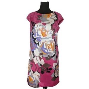 Tiana B Pink Floral Cap Sleeve Dress Size 8 Girly Feminine